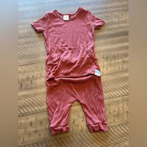 Rust Red Baby Romper